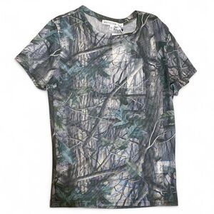 Antistar Mesh Green Camo See Through Short-Sleeve Tee